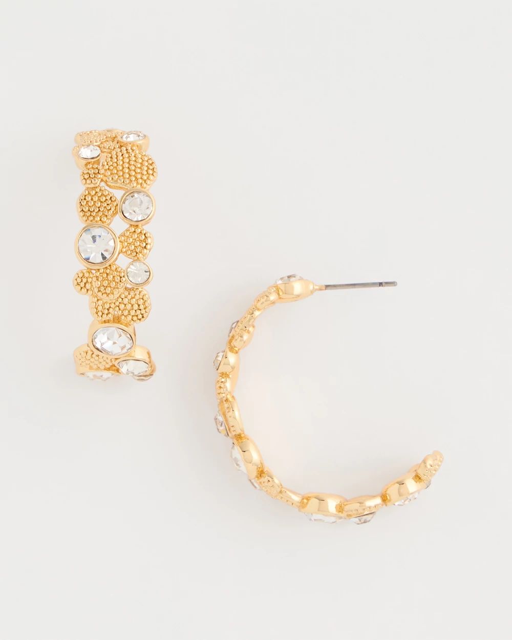 Sea Foam Hoop Earrings