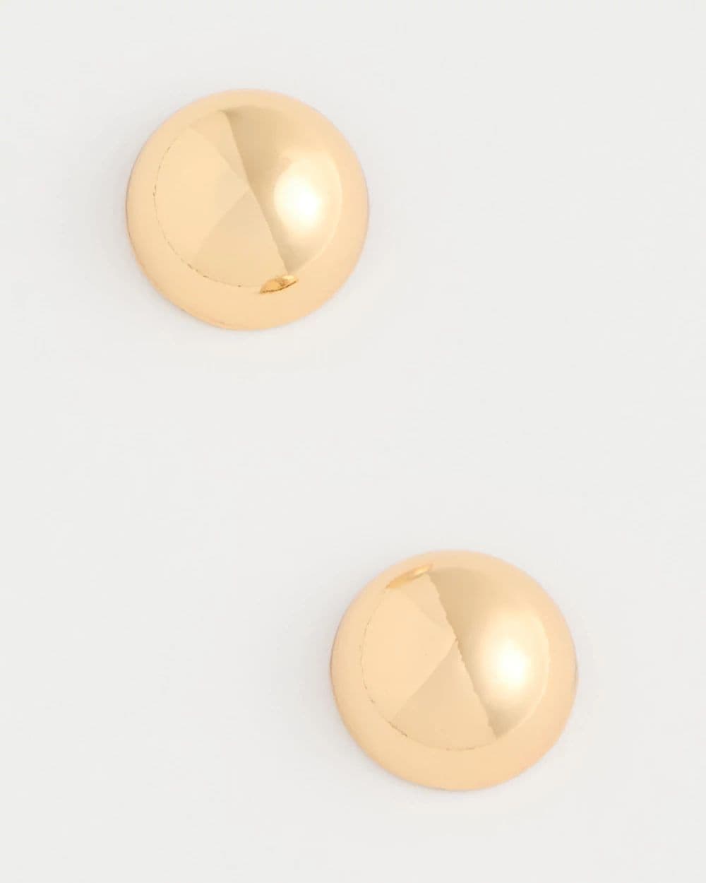 Mini Goldtone Sphere Stud Earrings