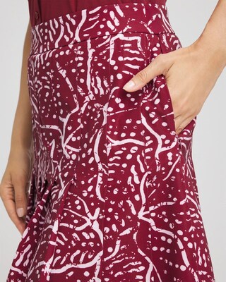 Zenergy® UPF Pleated Floral Skort click to view larger image.