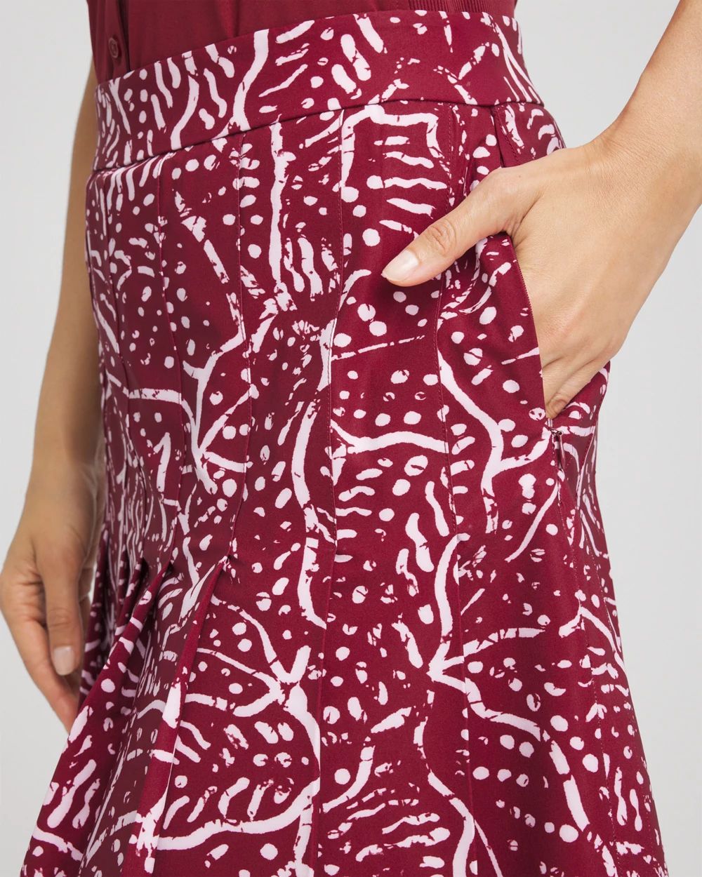 Zenergy® UPF Pleated Floral Skort