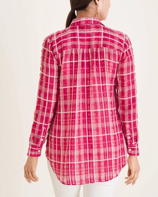 Seersucker Plaid Easy Shirt