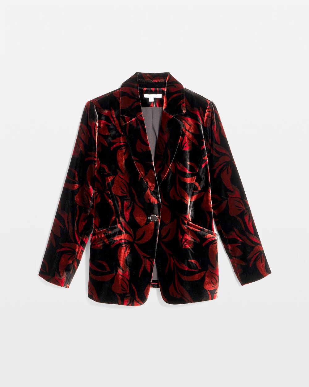 Velvet Printed Blazer click to view larger image.
