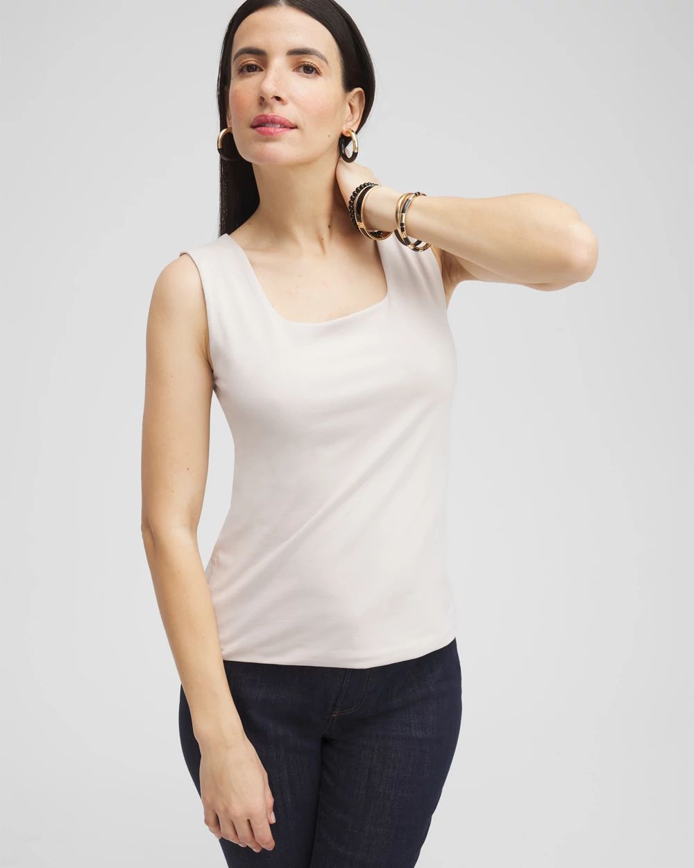 Contour Cotton™ Square Neck Tank