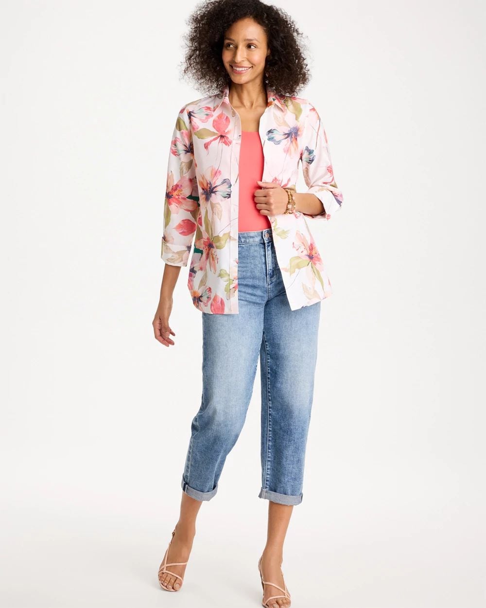 No Iron™ Stretch Croix Collage Shirt