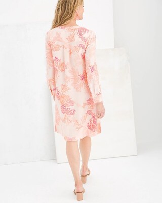 Coral Reef Linen Dress