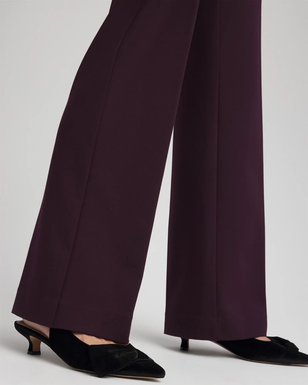Emme Wide-Leg Trouser Ponte Pants click to view larger image.