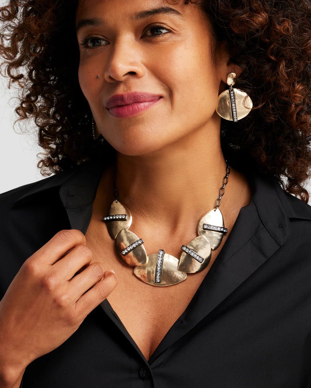 Pavé Bib Necklace