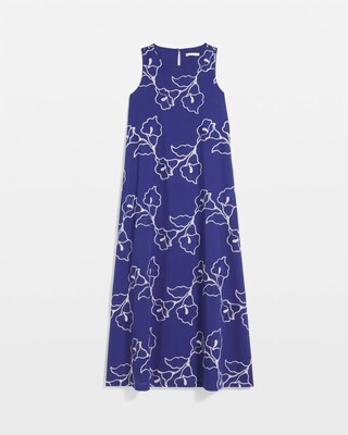 Embroidered Sleeveless Maxi Dress click to view larger image.