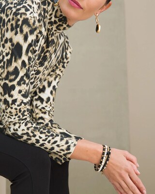Black Multistrand Stretch Bracelet Set