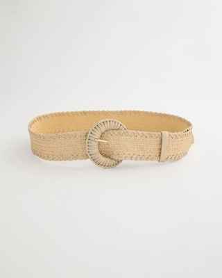 Chic Metallic Shine Stretch Belt