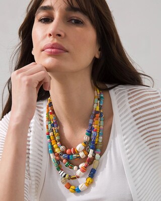 Beaded Multi-strand Necklace