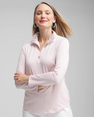 Zenergy® UPF Stripe Long Sleeve Top