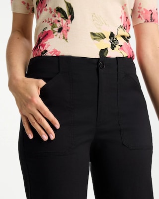 High Hem Straight Crop Pants click to view larger image.