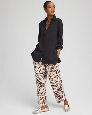 Bengal Marks Crepe Tapered Ankle Pants click to view larger image.