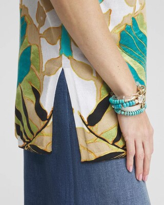 Summer Romance Palms Midi Cardigan