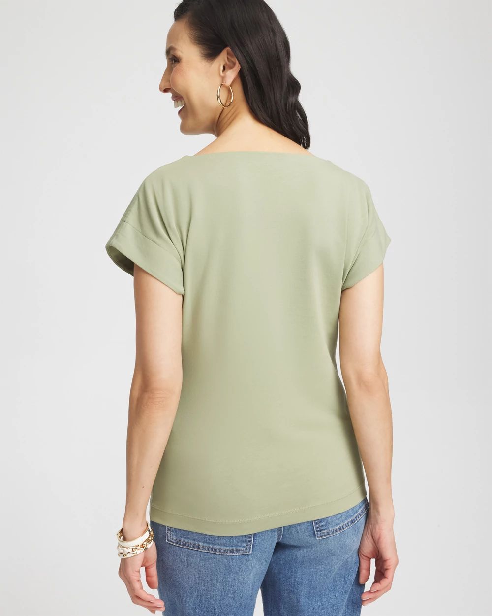 Modern Cap Sleeve Tee click to view larger image.