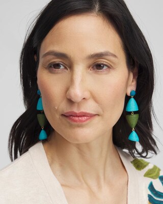 No Droop™ Abstract Fish Drop Earrings