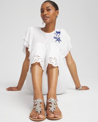 Beach Starfish T-Strap Sandals click to view larger image.