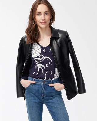 Spun Rayon Floral Sweater