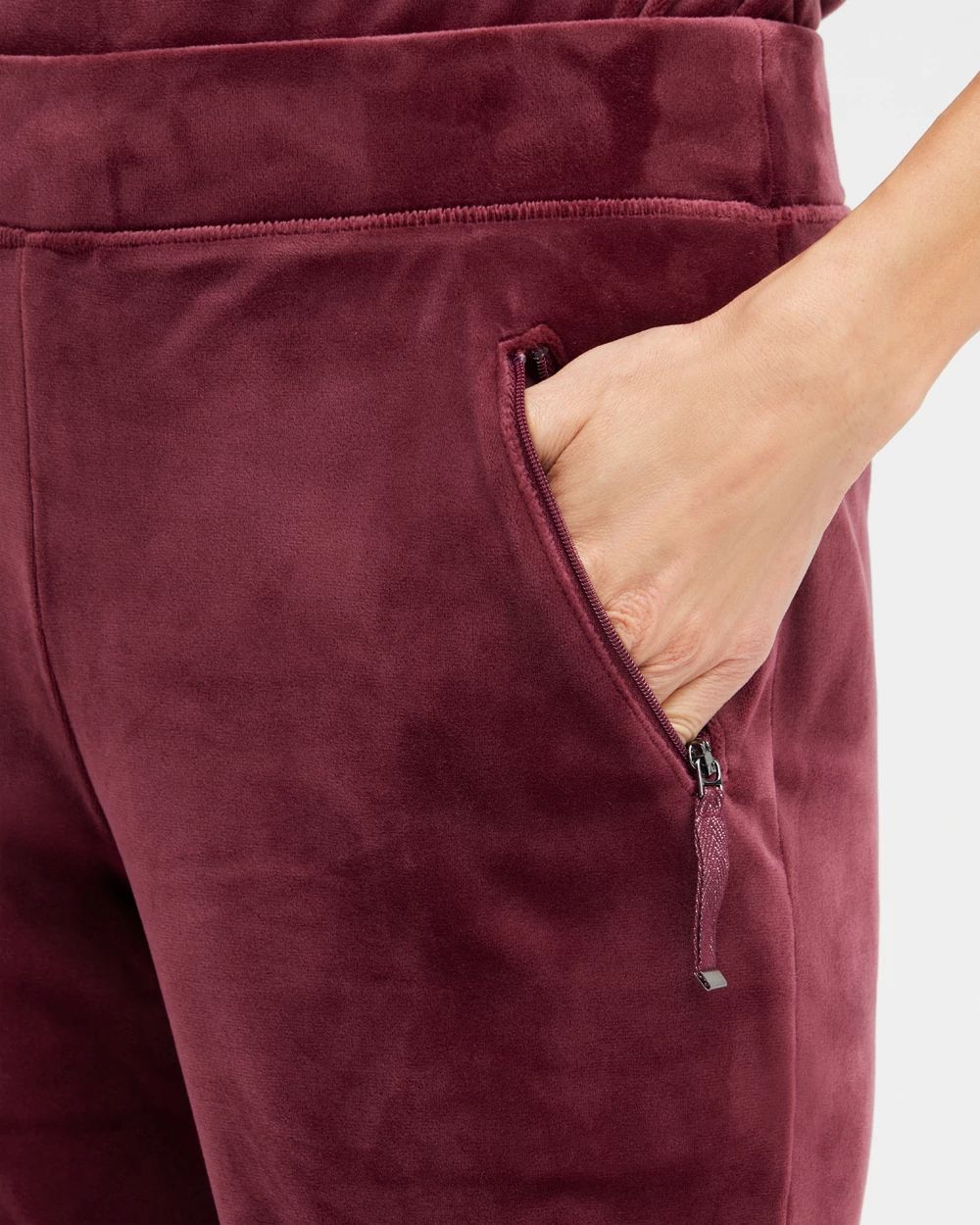 Zenergy Velour Zip Pocket Pants