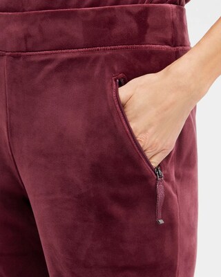 Zenergy Velour Zip Pocket Pants