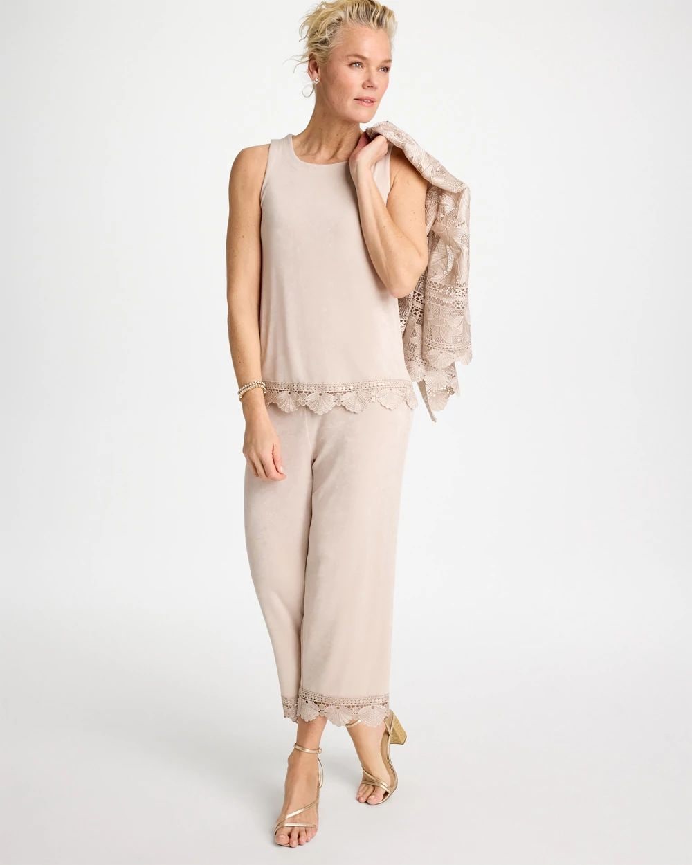 Travelers™ Scallop Lace Tank