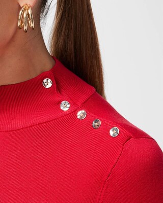 ECOVERO Mock Neck Sweater click to view larger image.