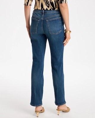 Pull-On Straight Jeans click to view larger image.