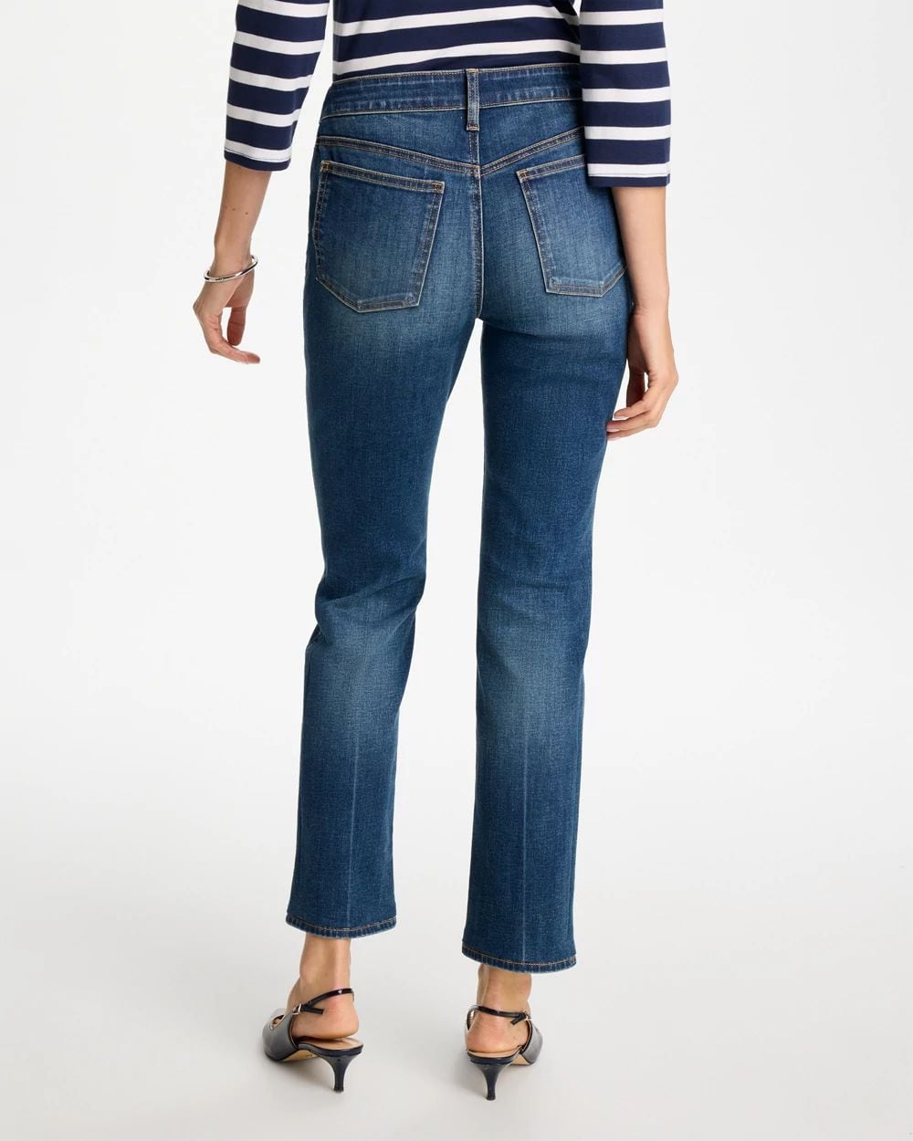 Pull-On Straight Jeans