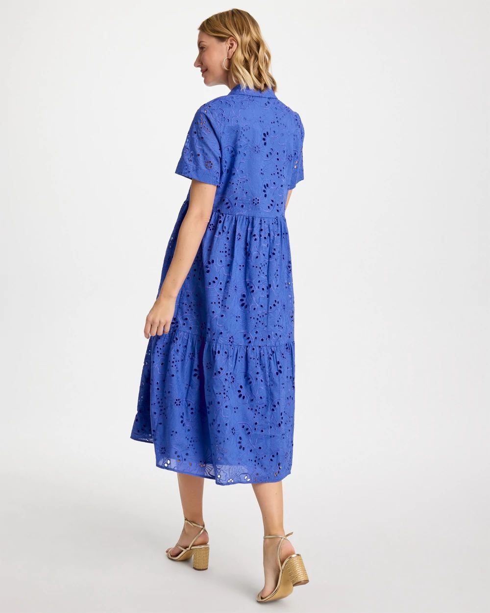 Eyelet Tiered Dress