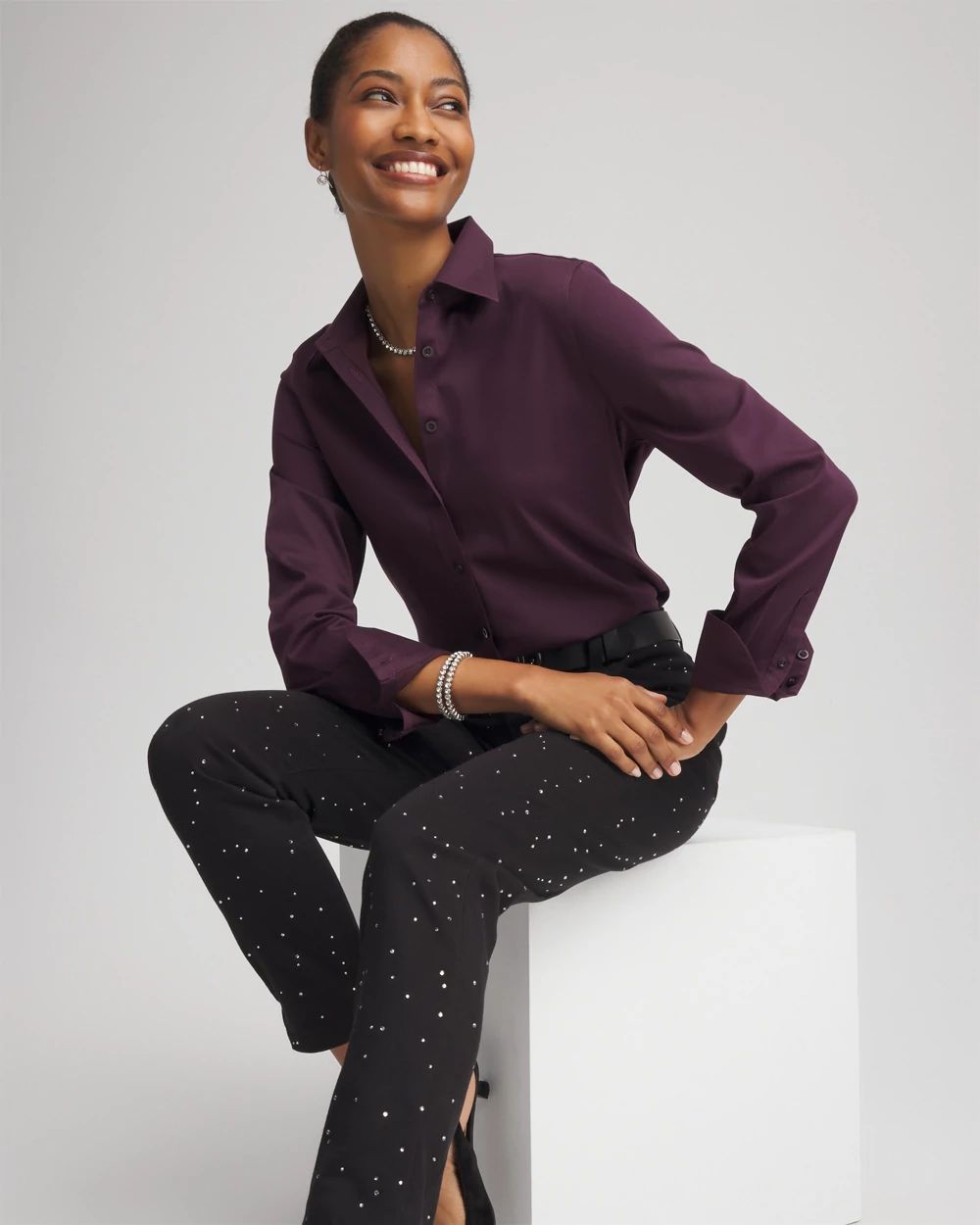 No Iron™ Fall Stretch Shirt