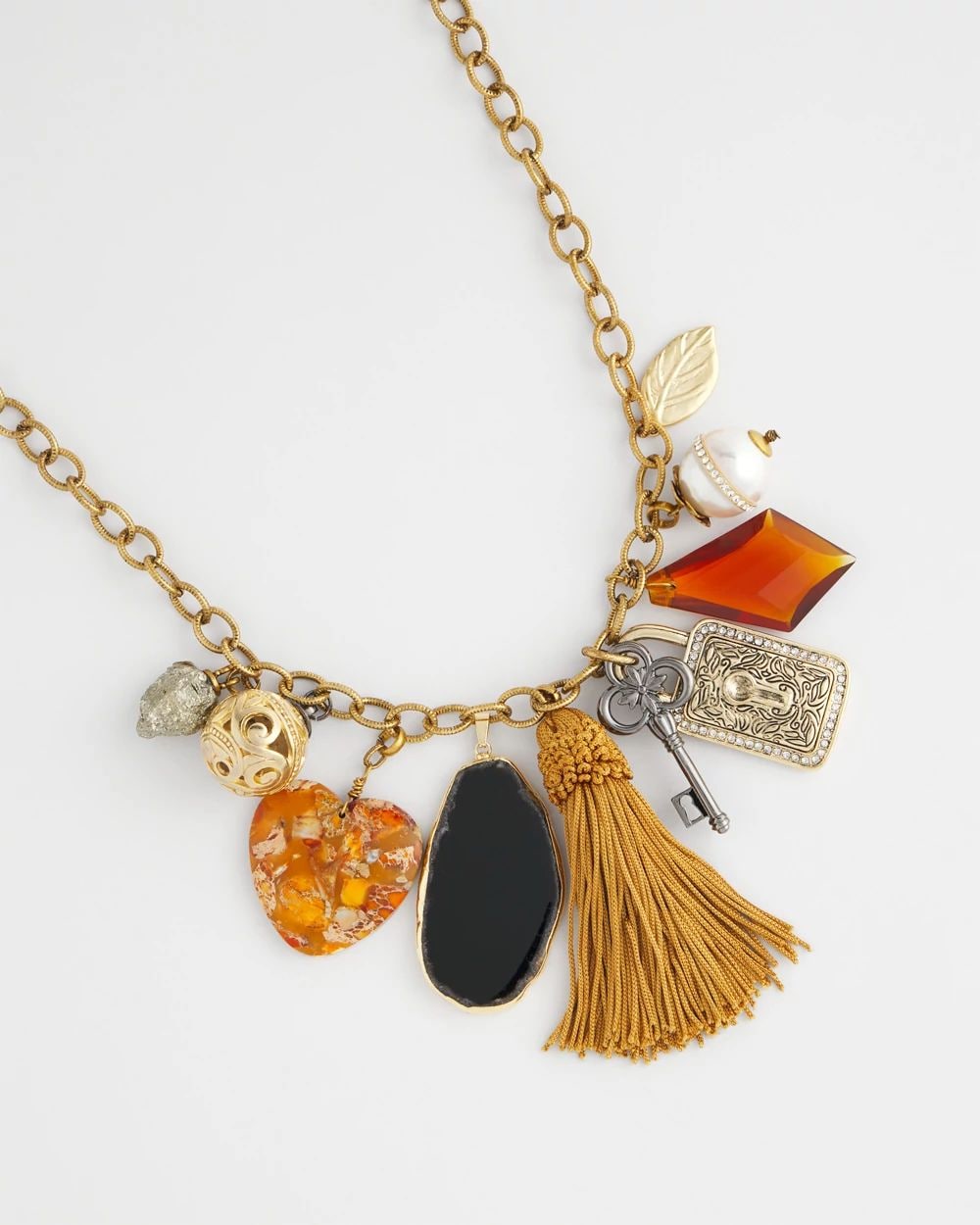Charm & Stone Short Necklace