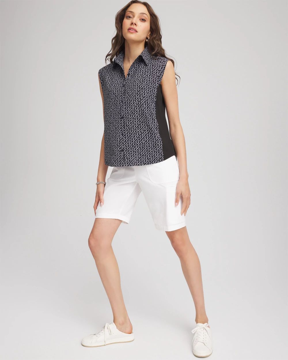 Zenergy® UPF Quick-Dry Geo-Print Shirt