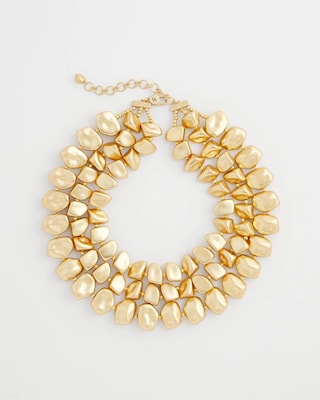 Chico’s Originals Chunky Gold Multistrand Necklace