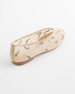 Orchid Embroidered Ballet Flats click to view larger image.