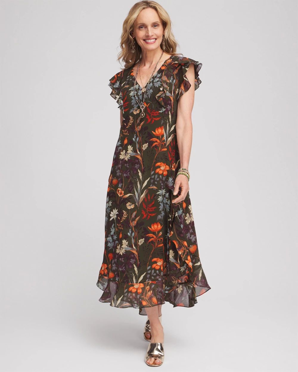 Ruffled Maxi Dress