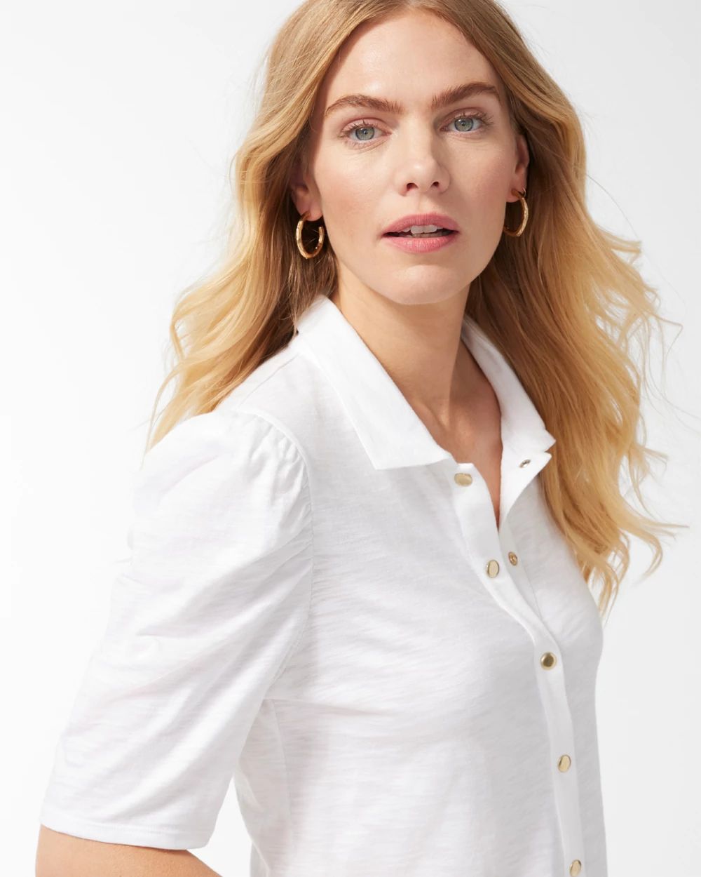 Button Front Henley Top