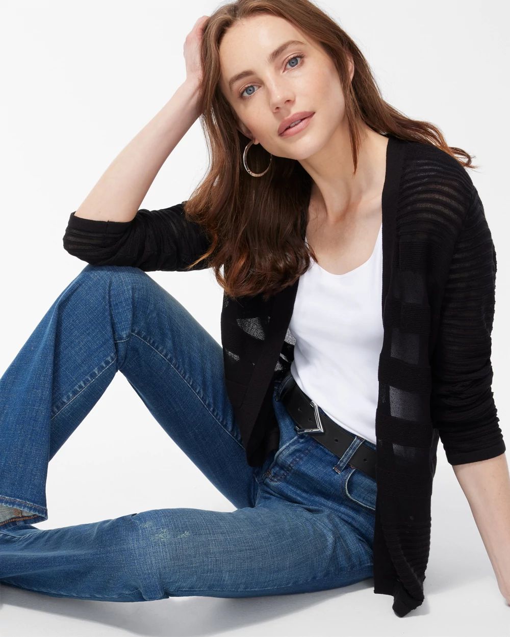 Shadow Stripe Cardigan