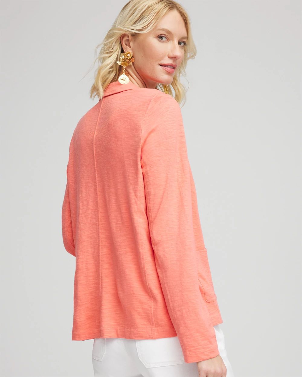 Slub Knit Blazer