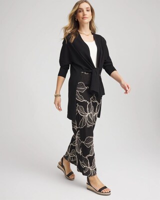 Long & Tie-Front Cardigan click to view larger image.