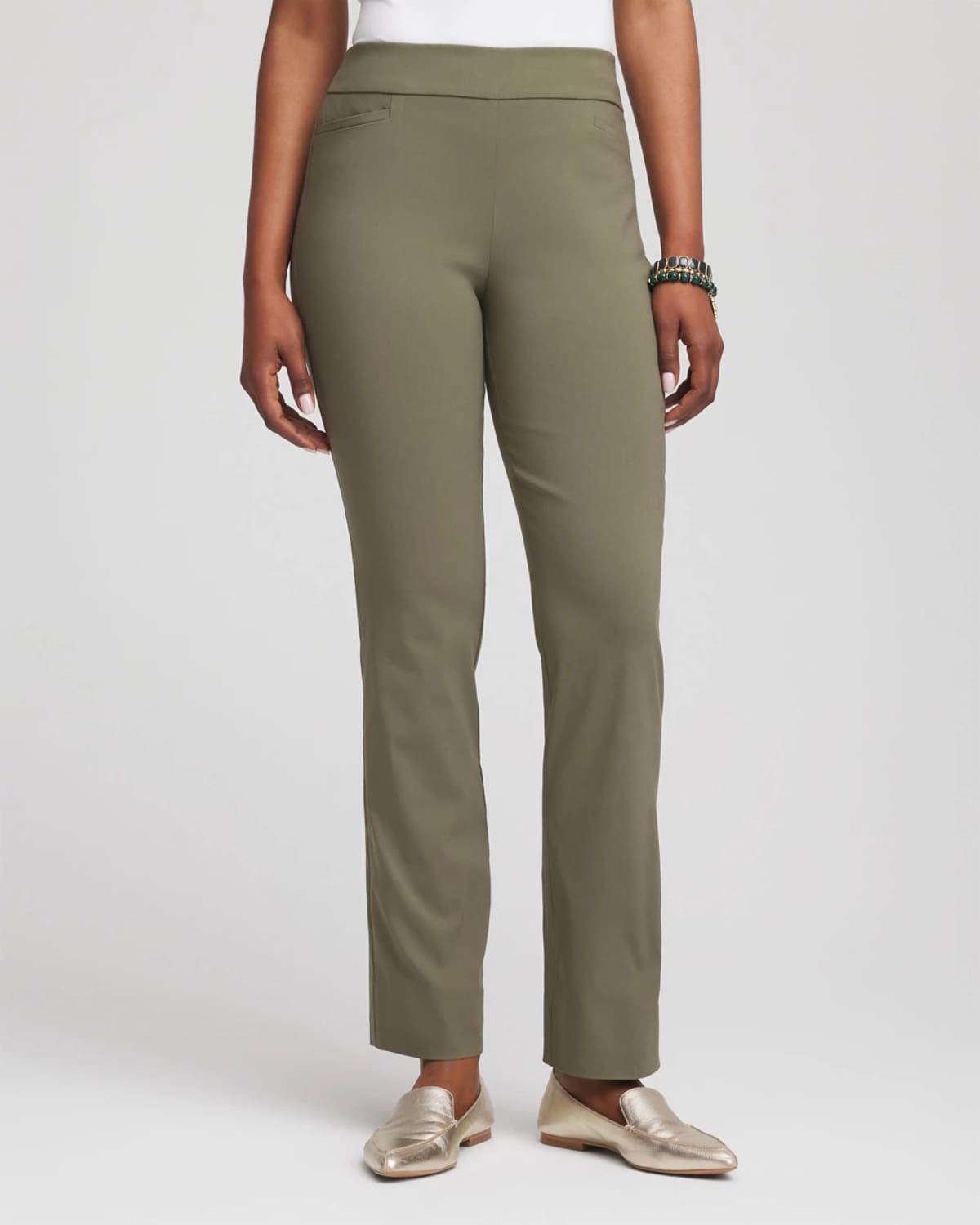 Chico's Brigitte Slim Pants In Nettle Leaf