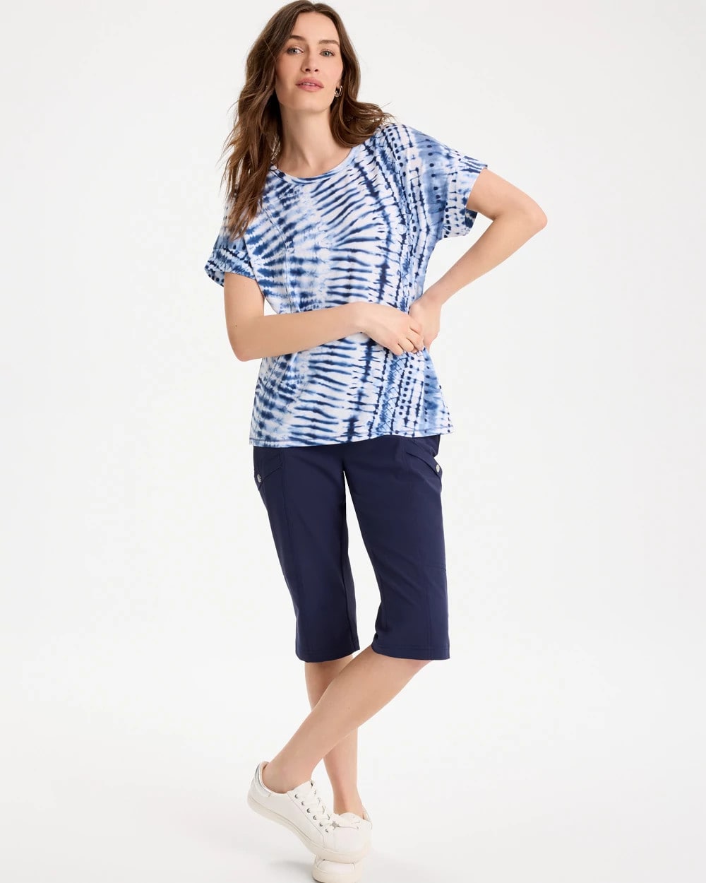 Zenergy® Tie-Dye Drop Shoulder Tee