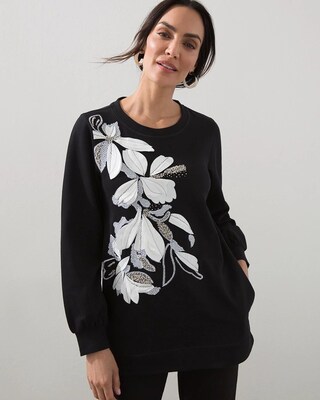 Zenergy French Terry Applique Tunic