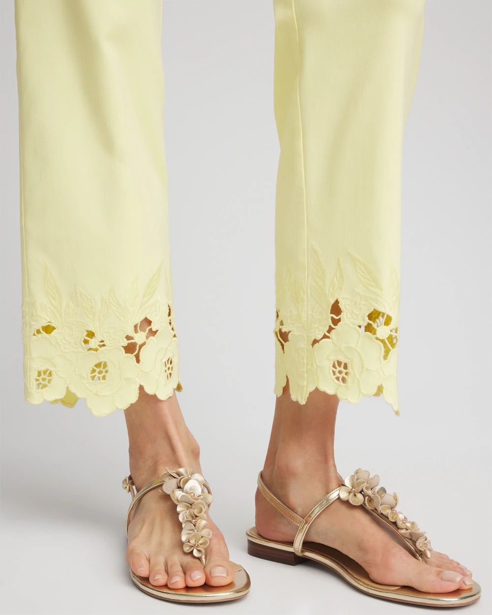 Brigitte™ Cutout Pull-On Cropped Pants click to view larger image.