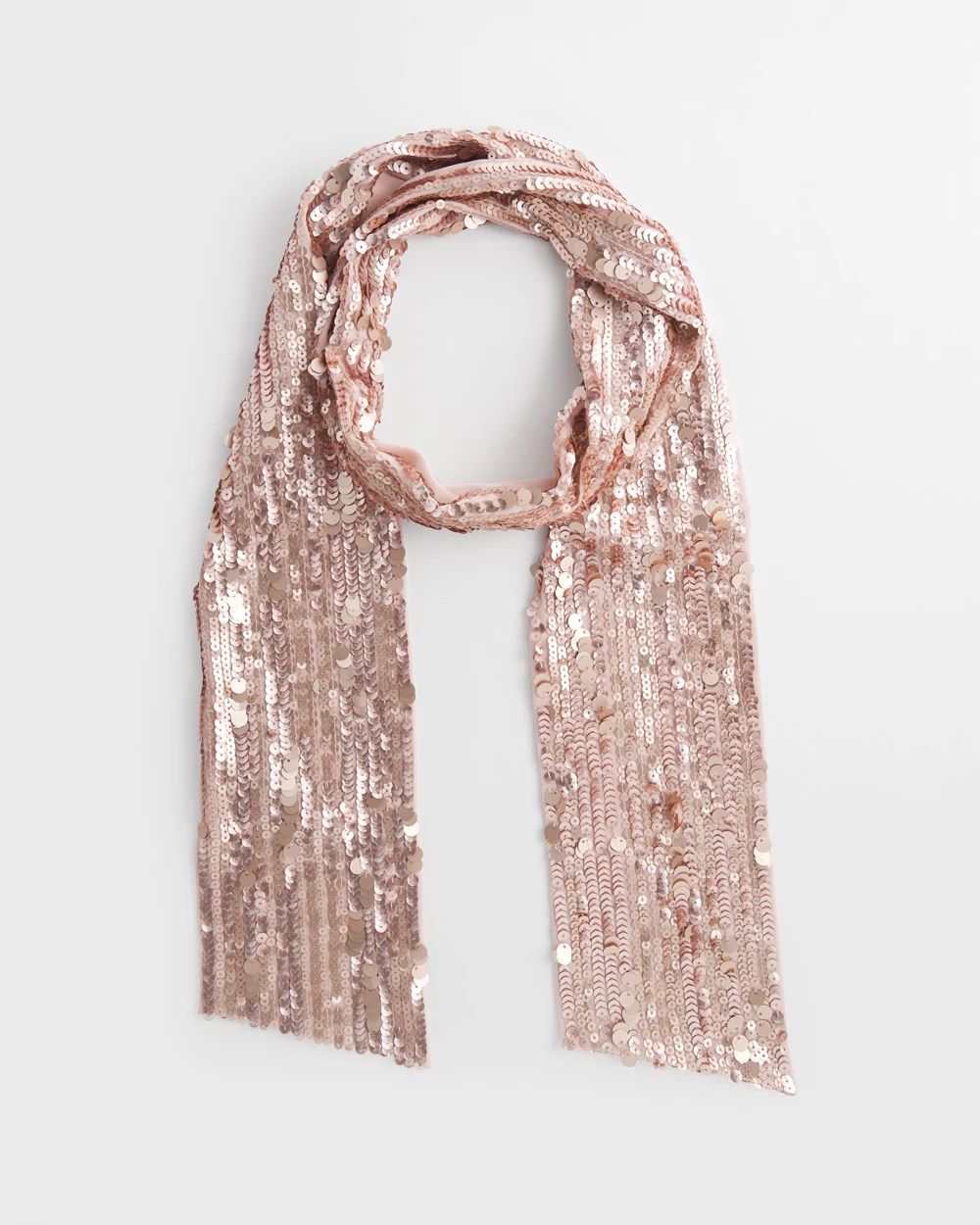 Sequin Skinny Scarf click to view larger image.