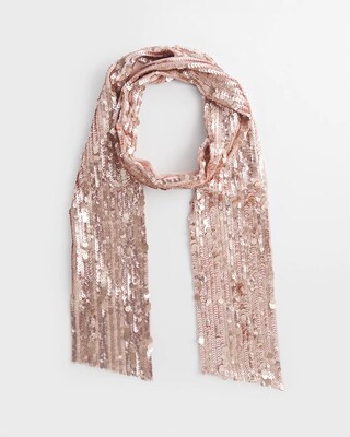 Sequin Skinny Scarf click to view larger image.