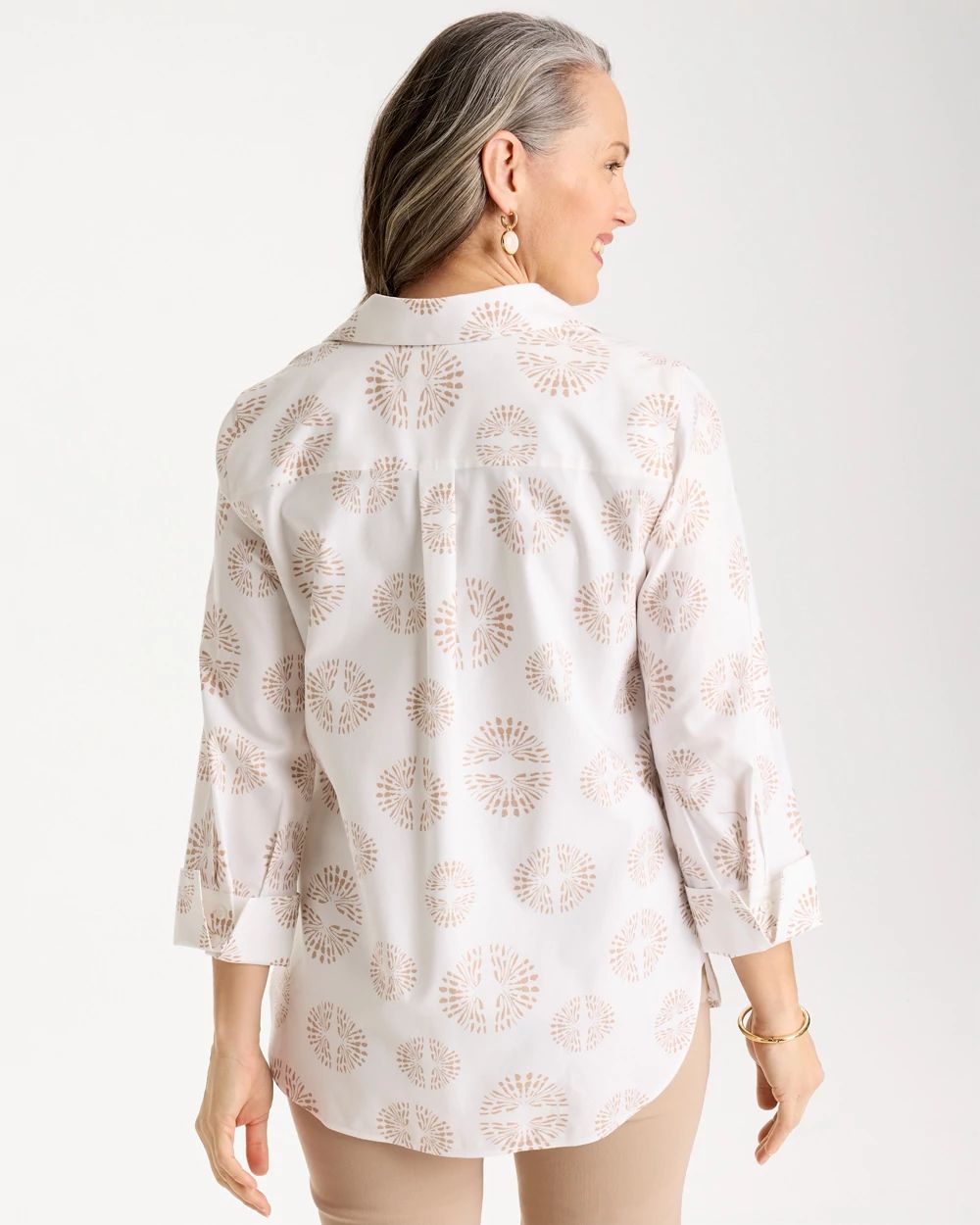 No Iron™ Stretch Stamped Shirt