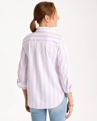 No Iron™ Stretch Striped Shirt click to view larger image.