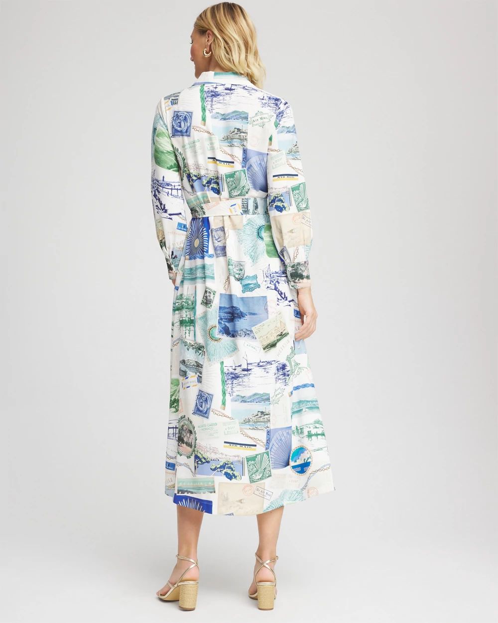 Port Call Maxi Shirtdress