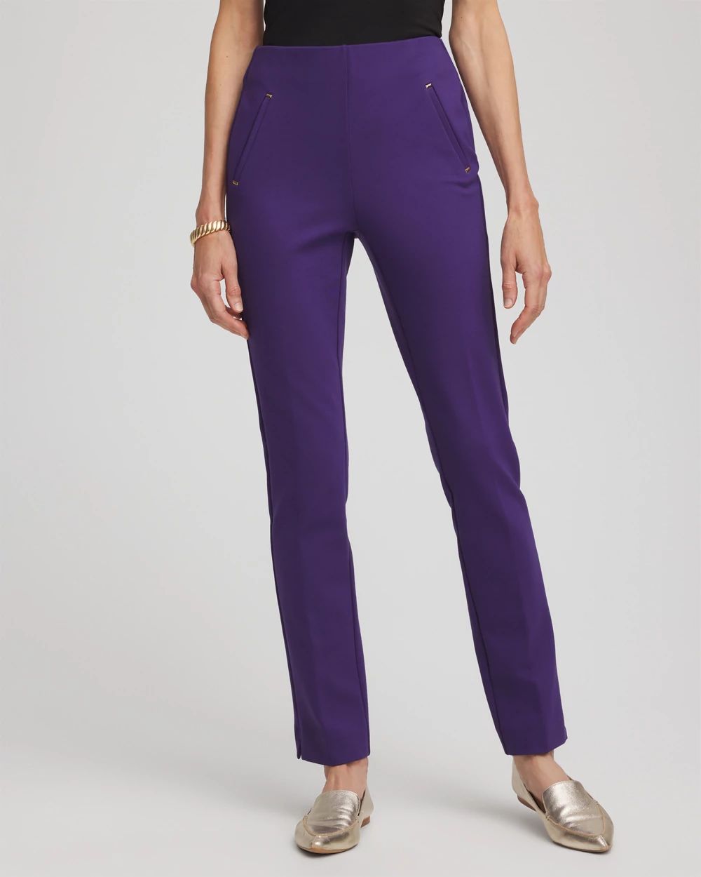 Juliet Slim Trim Detail Ankle Pants